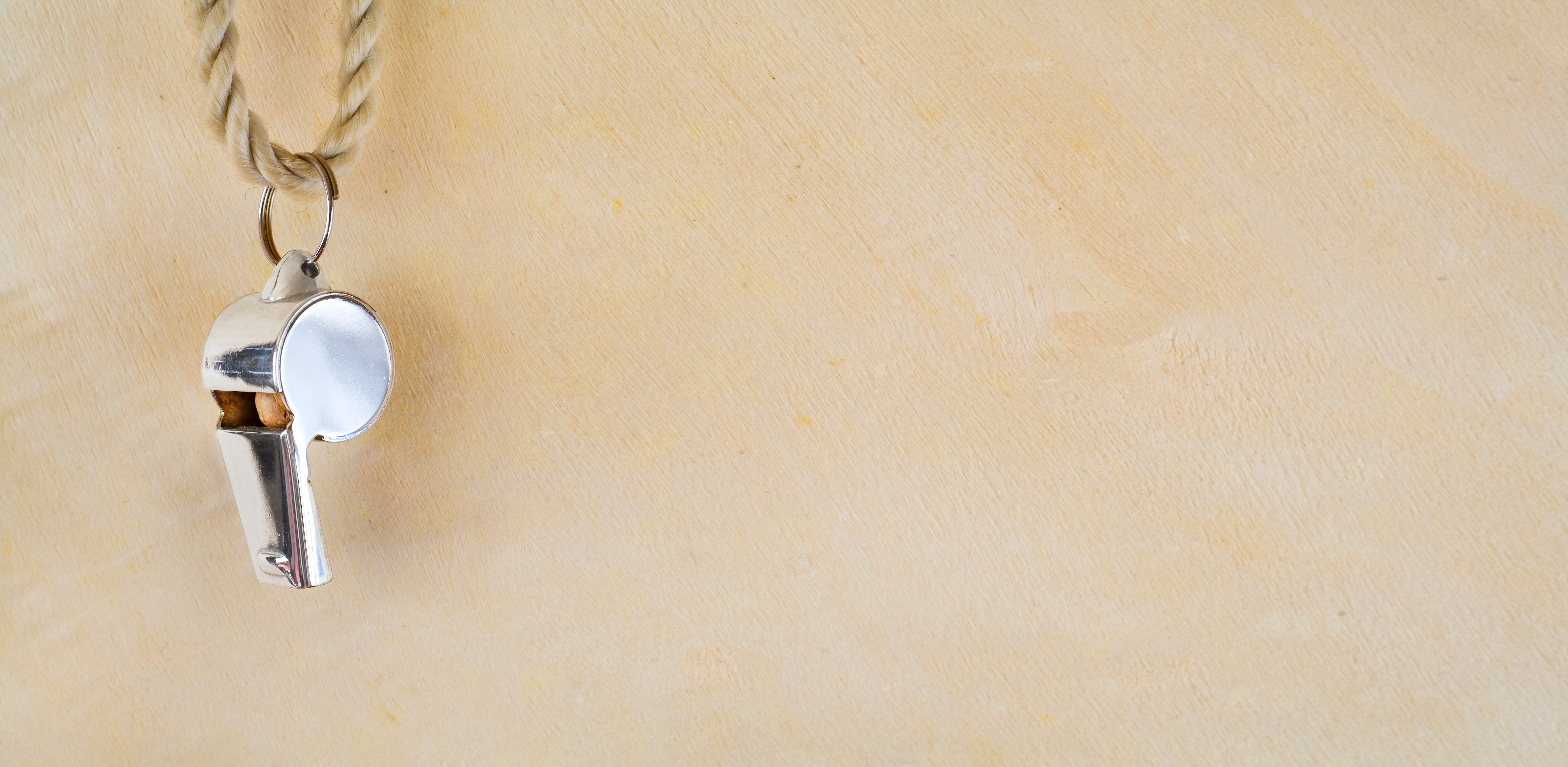 Whistleblower billede af en fløjte